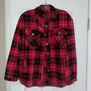 Amazon Red & Black Shacket